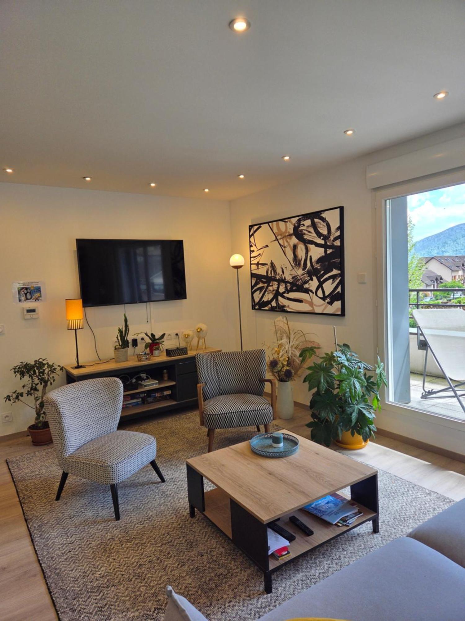 Entre Lac Et Montagne - T4 Centre Sevrier Lac D'Annecy Eksteriør billede